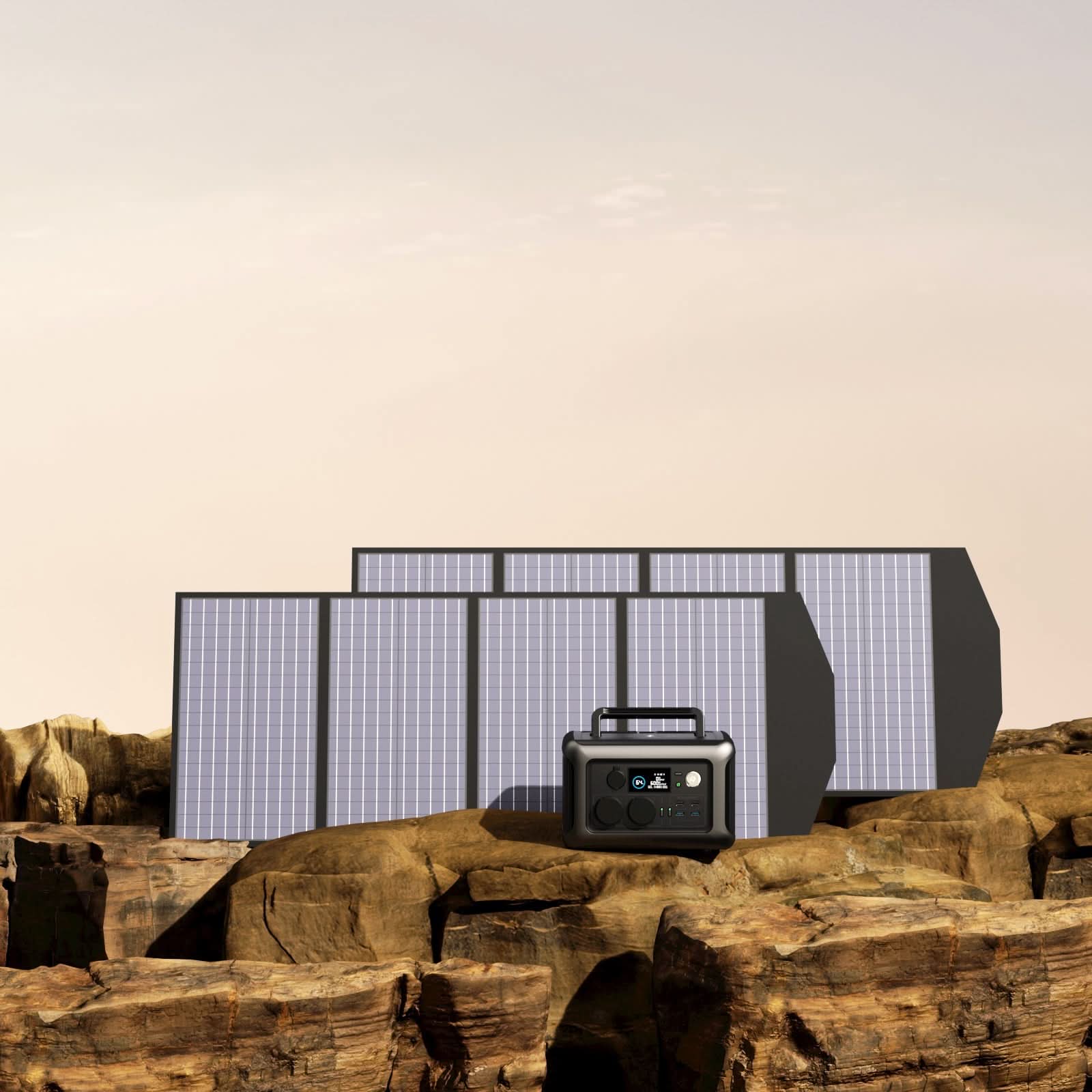 ALLPOWERS Solargenerator-Kit 600W (R600 + SP033 200W Solarpanel)