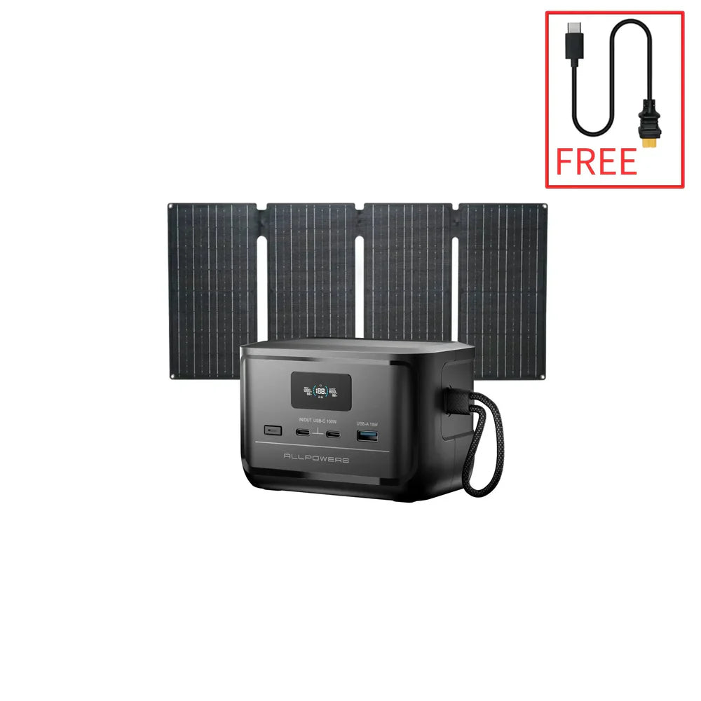 ALLPOWERS SOLAX P100 DC Tragbare Powerstation | 128W 99Wh