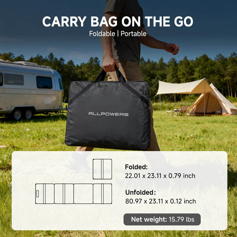 ALLPOWERS 200W Faltbares Solarpanel SOLAX-SE200