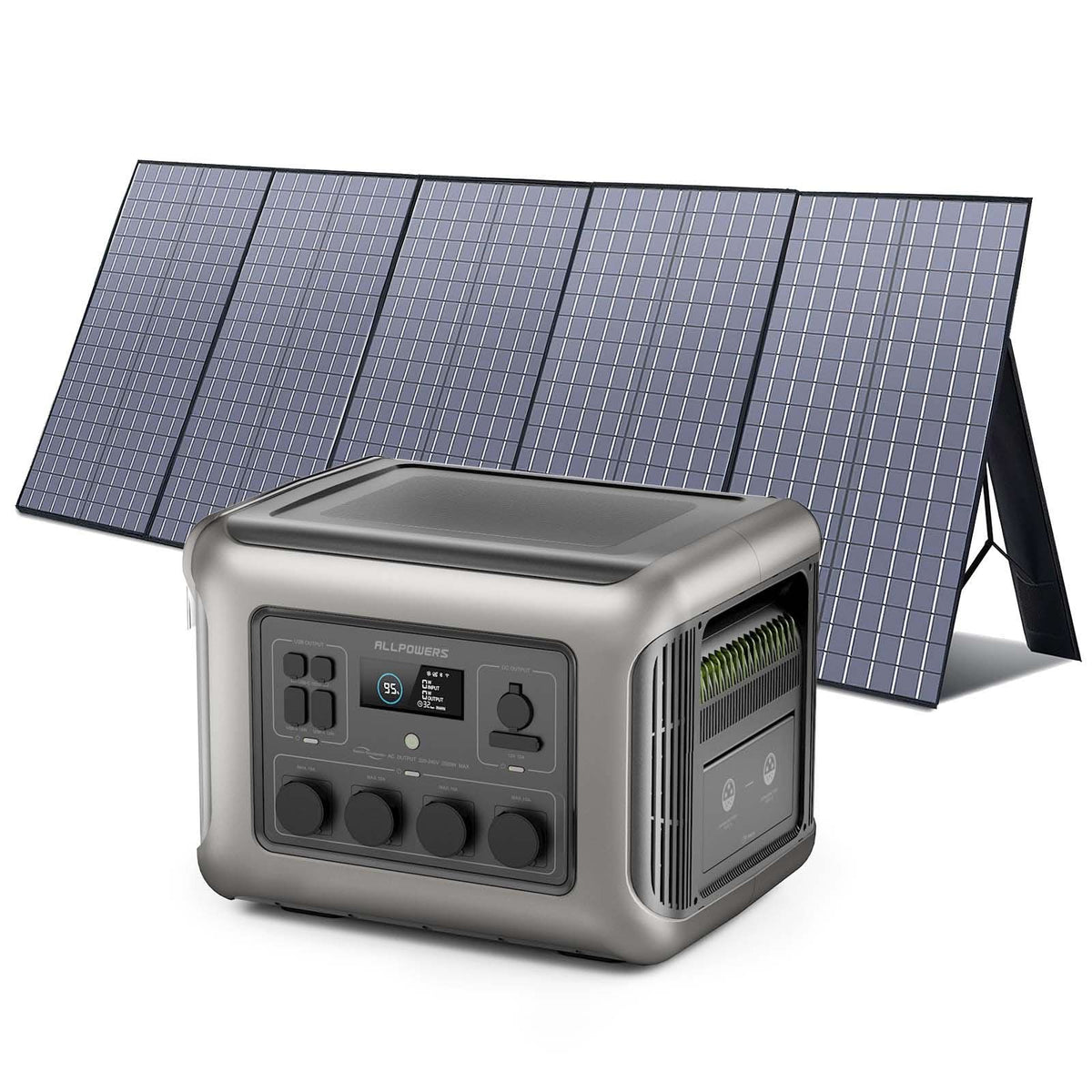 ALLPOWERS Solargenerator-Kit 2500W (R2500-V2 + SP037 400W Solarpanel)