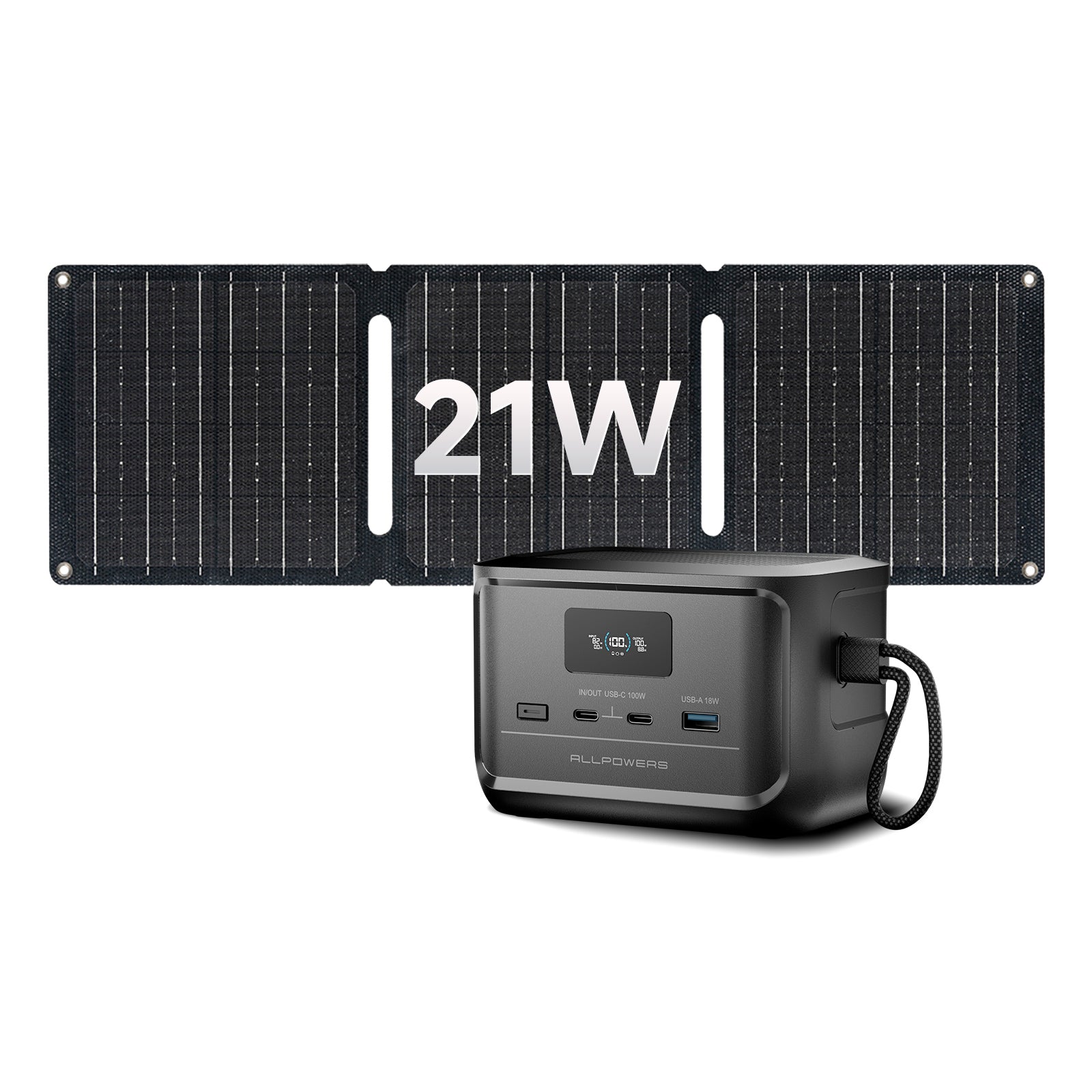 ALLPOWERS SOLAX P100 DC Tragbare Powerstation | 128W 99Wh